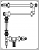 Corrosion Coupon Rack, 3/4 inch PVC